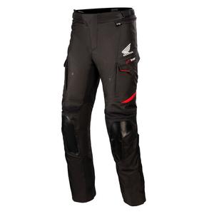 Pantalon de moto Alpinestars Andes Drystar Honda Collection Noir et Rouge
