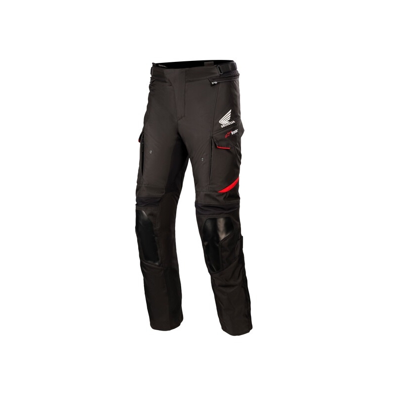 Pantalon de moto Alpinestars Andes Drystar Honda Collection Noir et Rouge