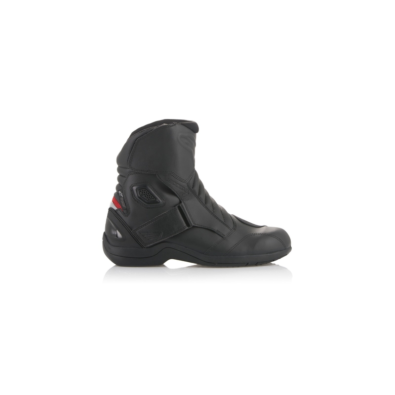 Bottes de moto Alpinestars New Land Drystar Honda Collection noires et rouges