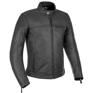 Oxford Walton Veste de moto en cuir noir