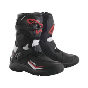 Bottes de moto Alpinestars Belize Drystar Honda Collection noires, blanches et rouges