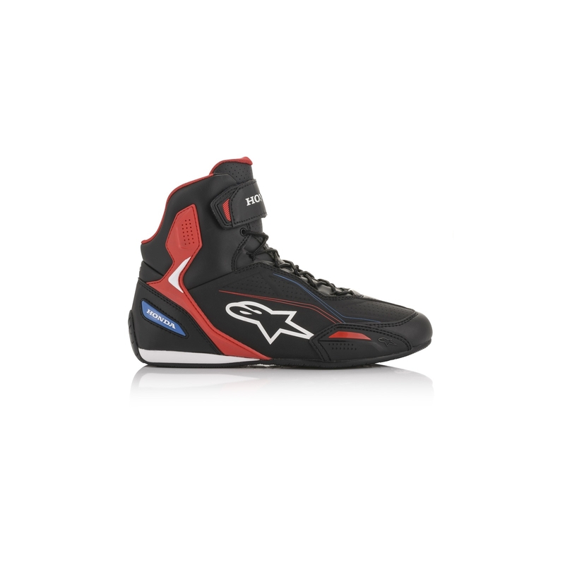 Bottes de moto Alpinestars Faster-3 Honda collection noir-rouge-bleu