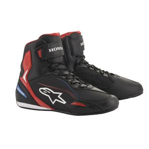 Bottes de moto Alpinestars Faster-3 Honda collection noir-rouge-bleu