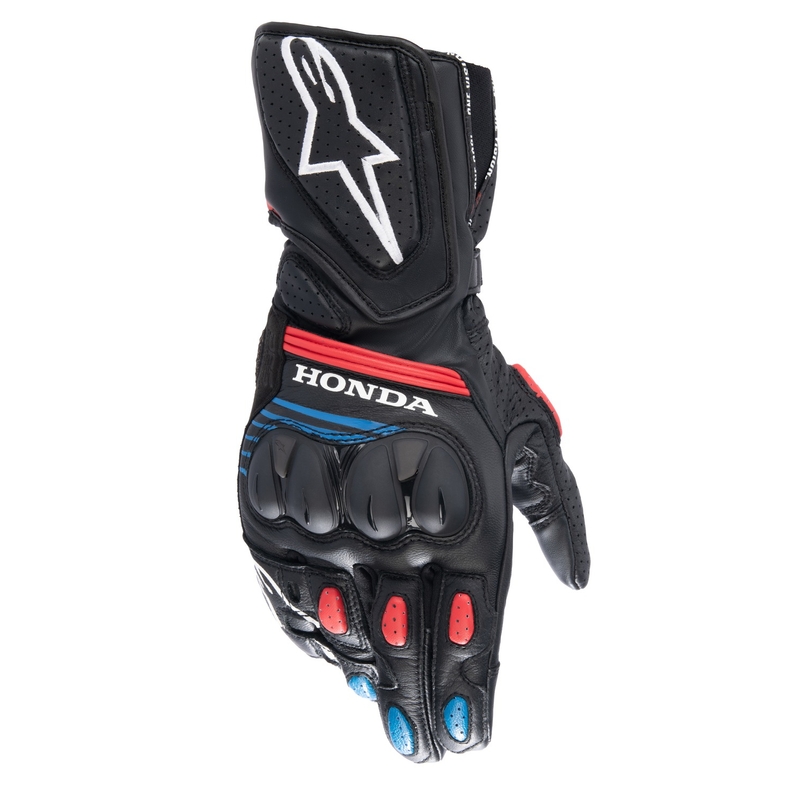 Gants moto Alpinestars SP-8 Honda noir-rouge-bleu