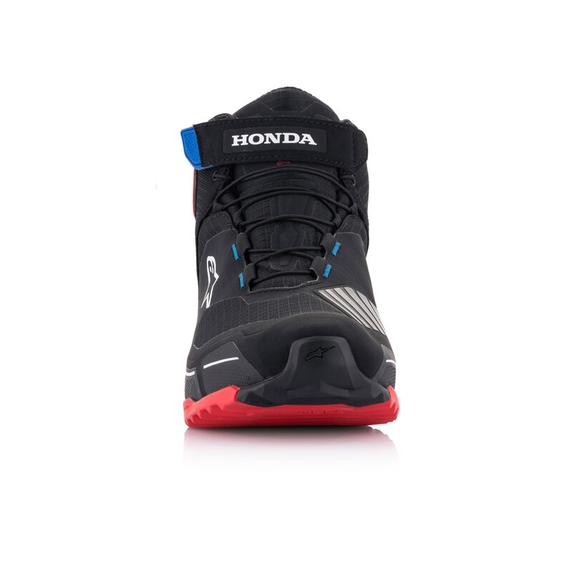 Bottes de moto Alpinestars CR-X Drystar Honda Collection Noir-Rouge-Bleu