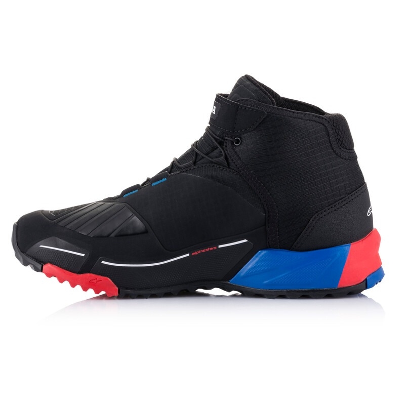 Bottes de moto Alpinestars CR-X Drystar Honda Collection Noir-Rouge-Bleu