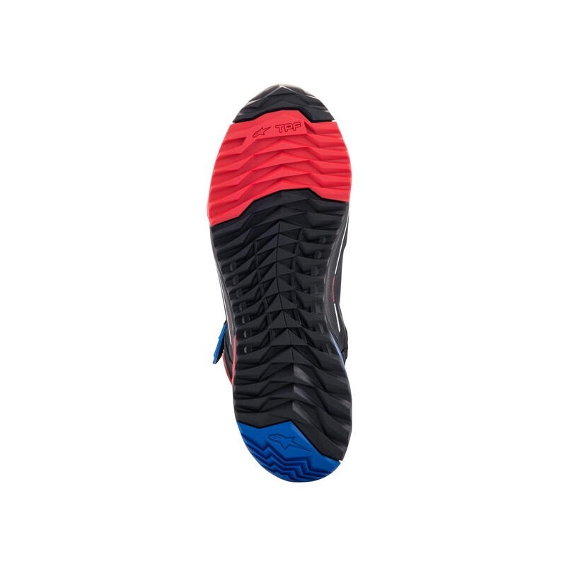 Bottes de moto Alpinestars CR-X Drystar Honda Collection Noir-Rouge-Bleu