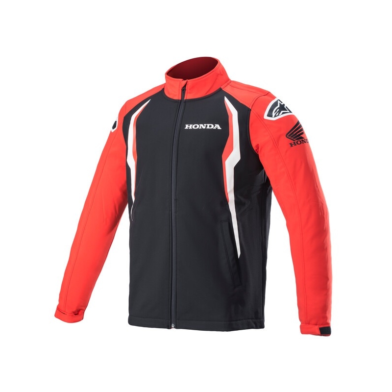 Veste moto Alpinestars Honda rouge et noire