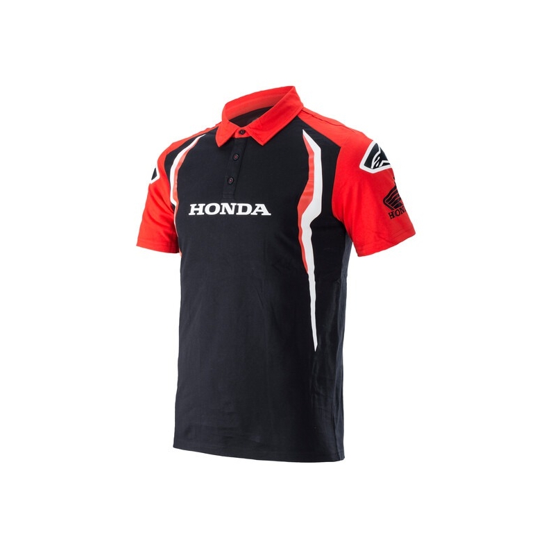 Polo Alpinestars Honda rouge et noir