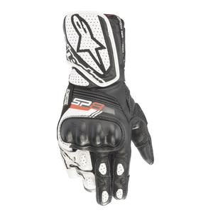 Gants moto femme Alpinestars SP-8 noir et blanc