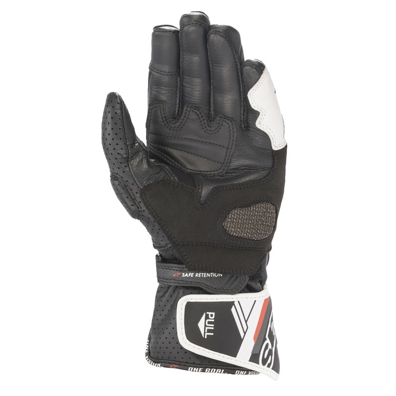 Gants moto femme Alpinestars SP-8 noir et blanc