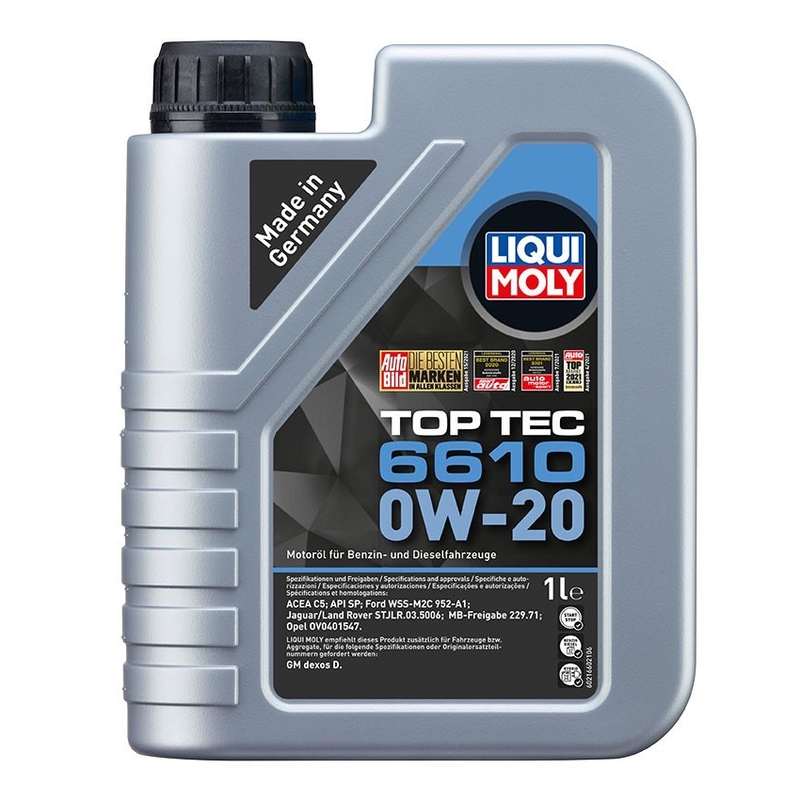 LIQUI MOLY Top Tec 6610 0W-20 Synthetic Motor Oil 1 l