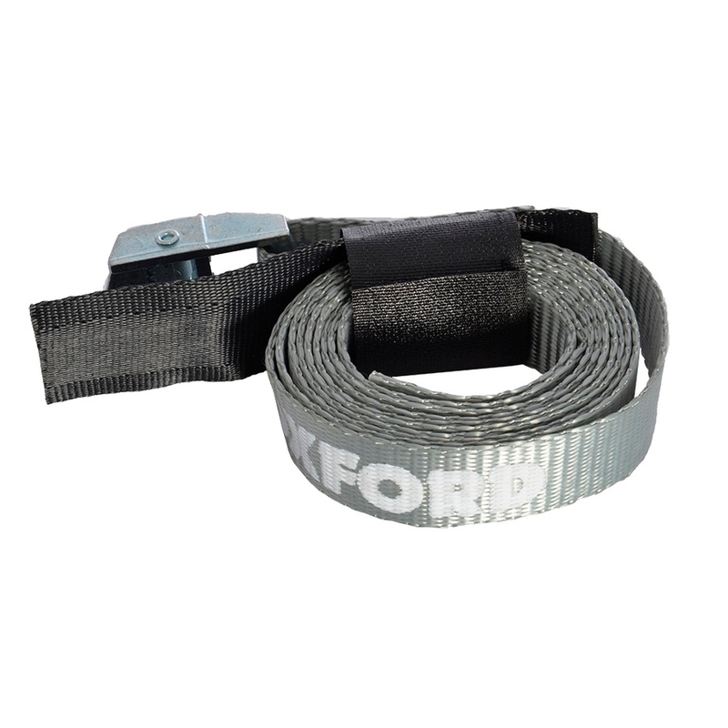 Oxford Cam Straps Bretelles réglables avec fixation de l'extrémité libre par Velcro gris