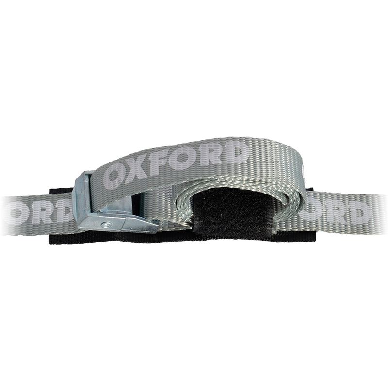 Oxford Cam Straps Bretelles réglables avec fixation de l'extrémité libre par Velcro gris