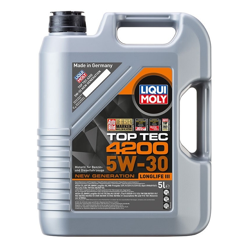 LIQUI MOLY Top Tec 4200 5W-30 Nouvelle génération 5 l Huile moteur synthétique soldes