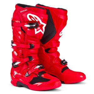 Bottes de moto Alpinestars Tech 7 rouges