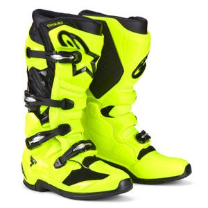 Bottes de moto Alpinestars Tech 7 jaune fluo et noir 2025