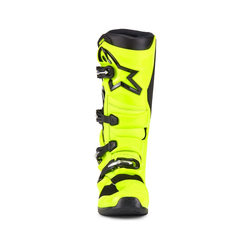 Bottes moto Alpinestars Tech 7 jaune fluo-noir