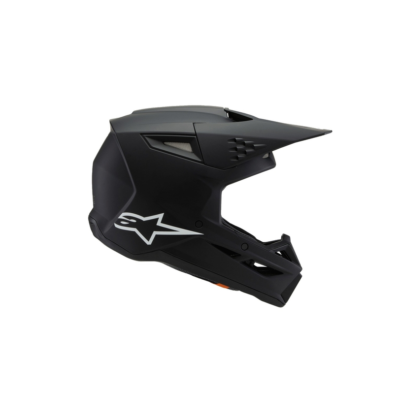 Casque de motocross pour enfant Alpinestars S-M3 Solid, noir mat