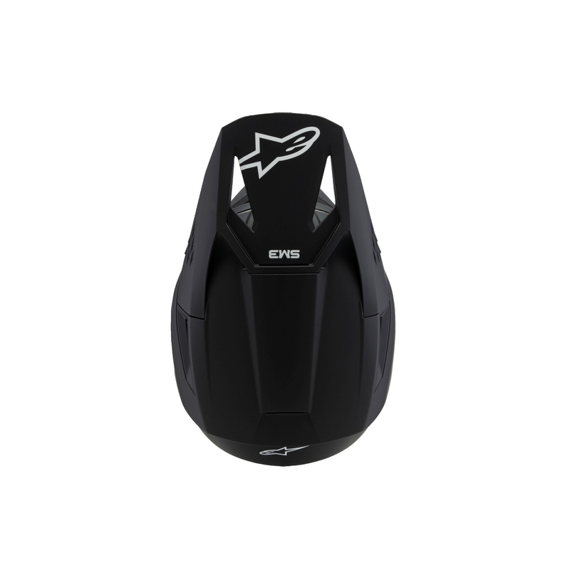 Casque de motocross pour enfant Alpinestars S-M3 Solid, noir mat