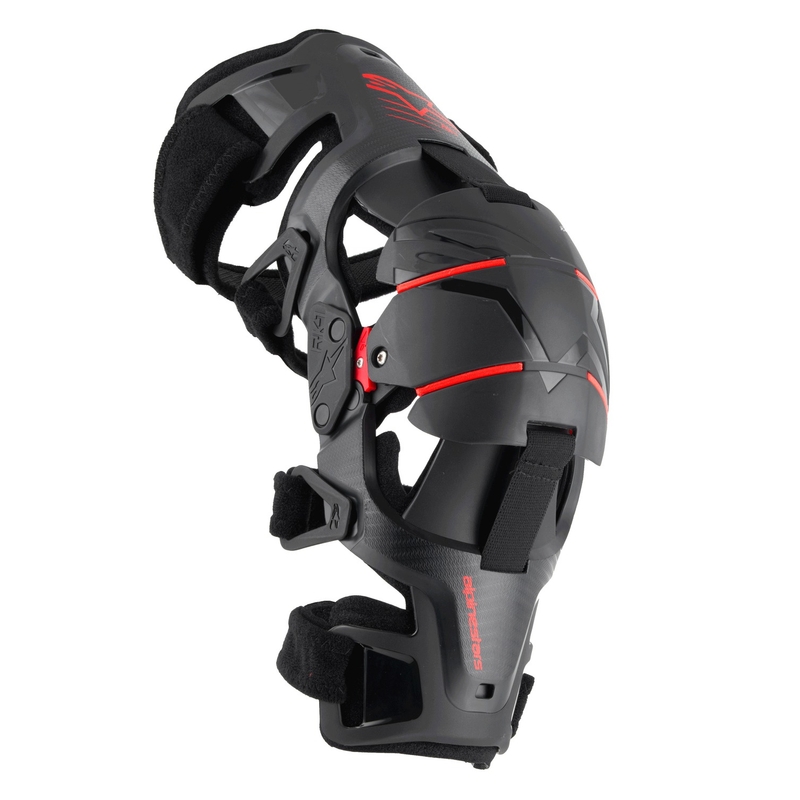 Genouillères Alpinestars RK-1 Plasma noir-rouge