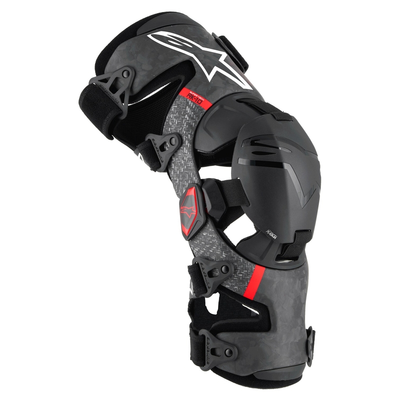 Genouillères Alpinestars Supertech RK-10 Plasma noir-rouge
