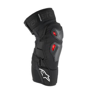 Genouillères Alpinestars Bionic Pro Plasma noir-rouge-blanc