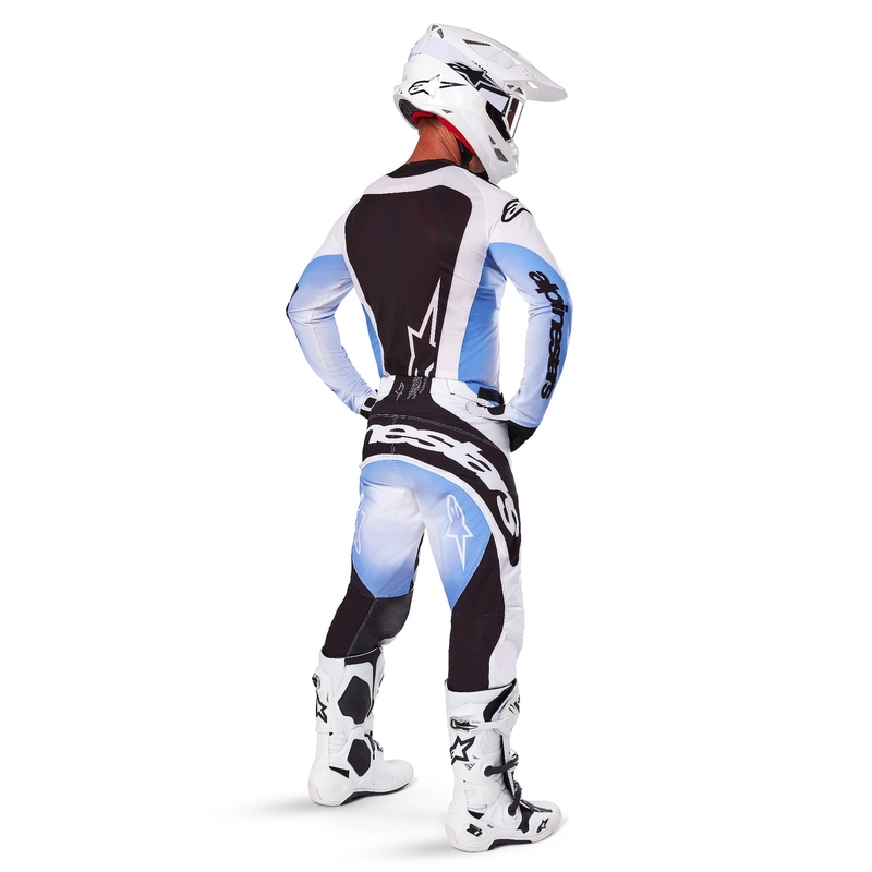 Maillot de motocross Alpinestars Techstar Melt noir et bleu