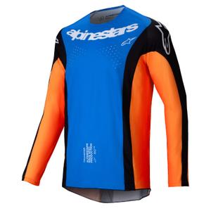 Maillot de motocross Alpinestars Techstar Melt orange et bleu