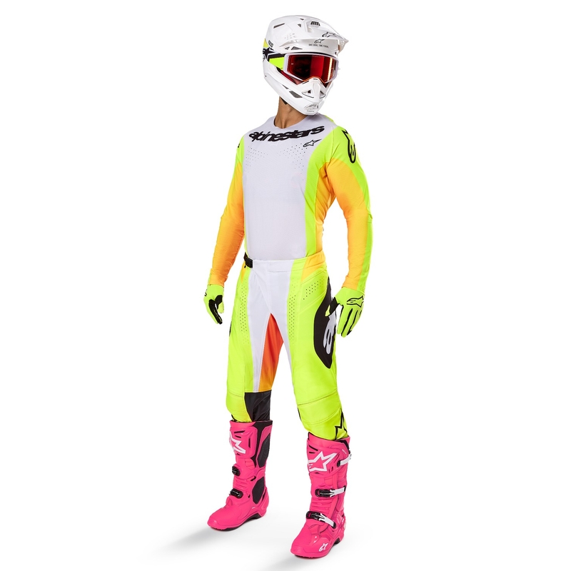 Alpinestars Techstar Melt Motocross Jersey jaune et noir
