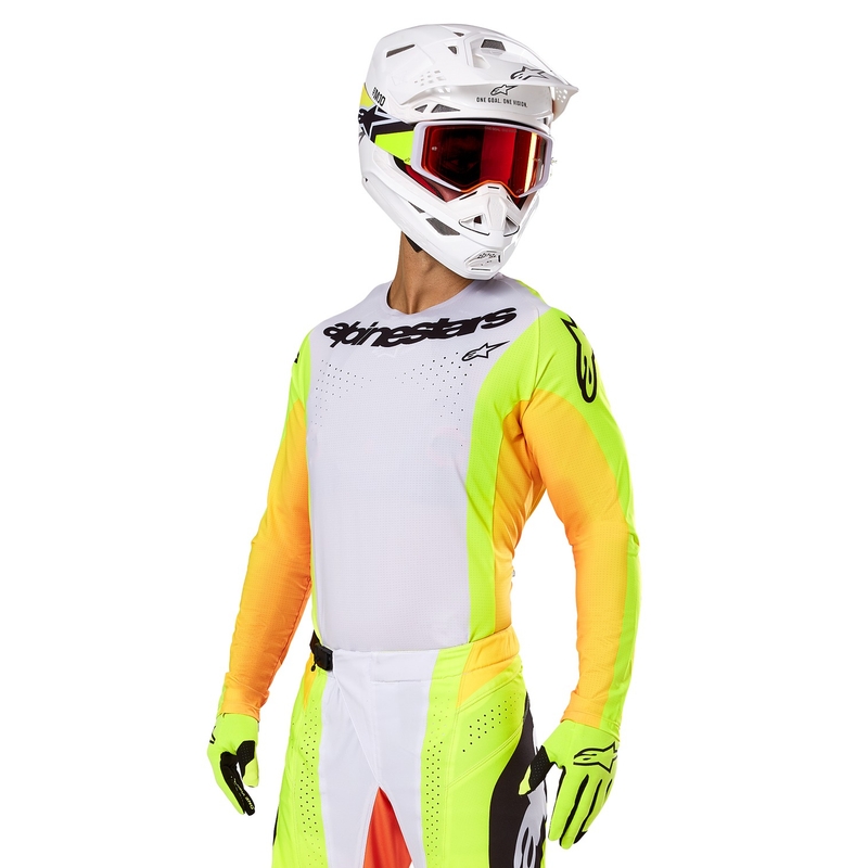 Alpinestars Techstar Melt Motocross Jersey jaune et noir