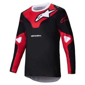 Maillot motocross Alpinestars Racer Veil noir et rouge