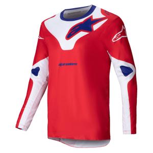 Maillot motocross Alpinestars Racer Veil rouge et blanc