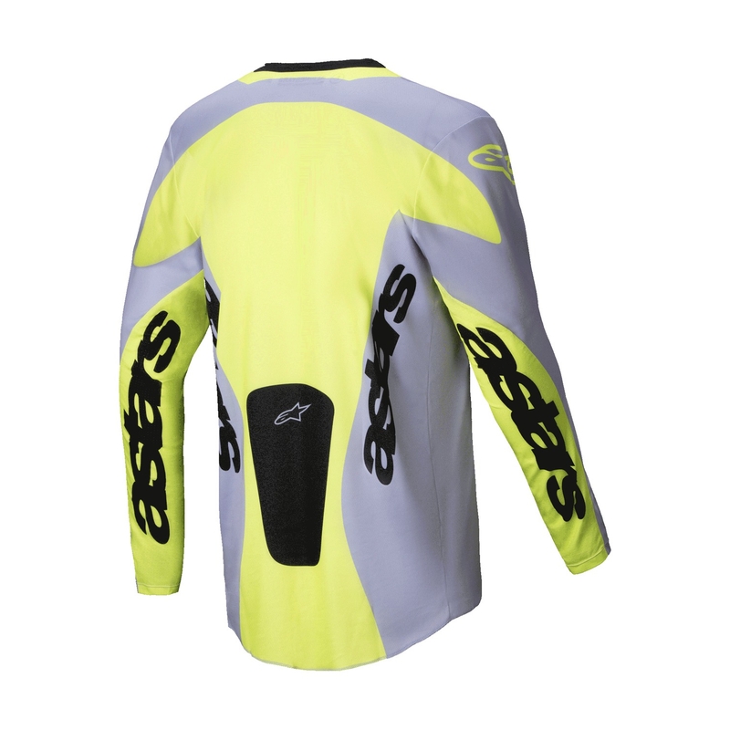 Maillot de motocross Alpinestars Racer Veil gris-jaune fluo