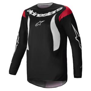 Maillot de motocross Alpinestars Fluid Haul noir et blanc