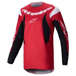 Maillot de motocross Alpinestars Fluid Haul rouge et noir