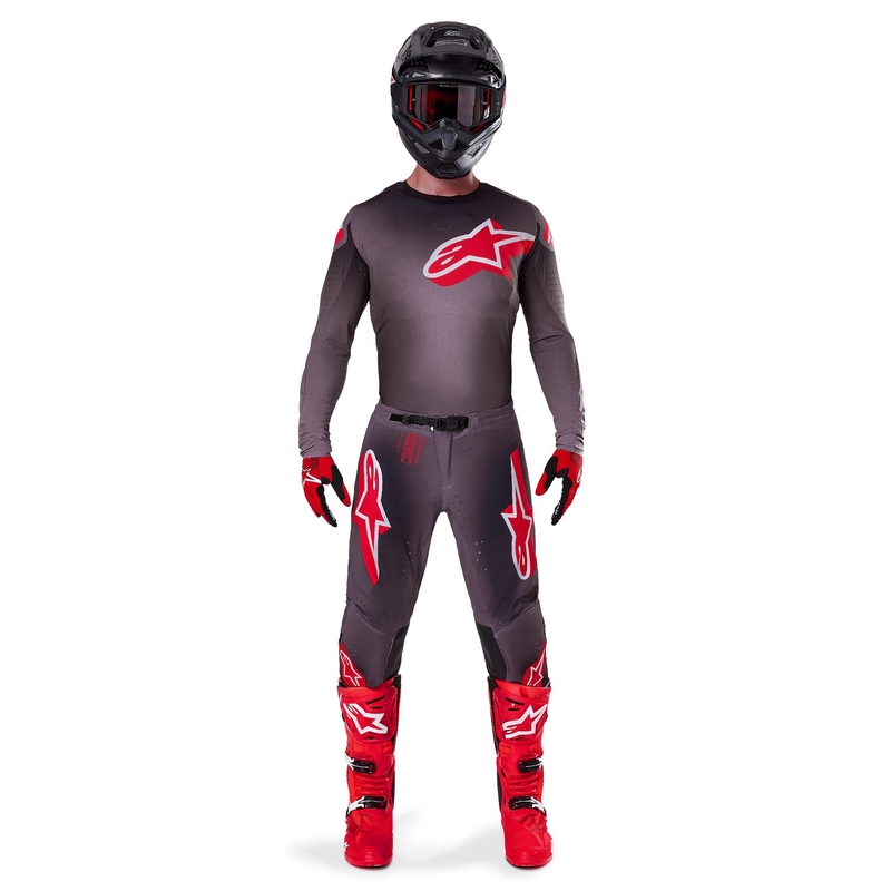 Alpinestars Supertech Lipan Smoke Red Motocross Jersey