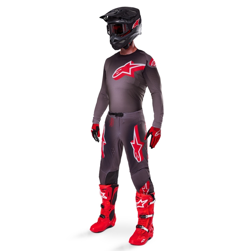 Alpinestars Supertech Lipan Smoke Red Motocross Jersey