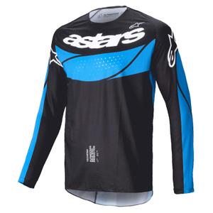 Alpinestars Techstar Dreem Motocross Jersey Noir et Bleu