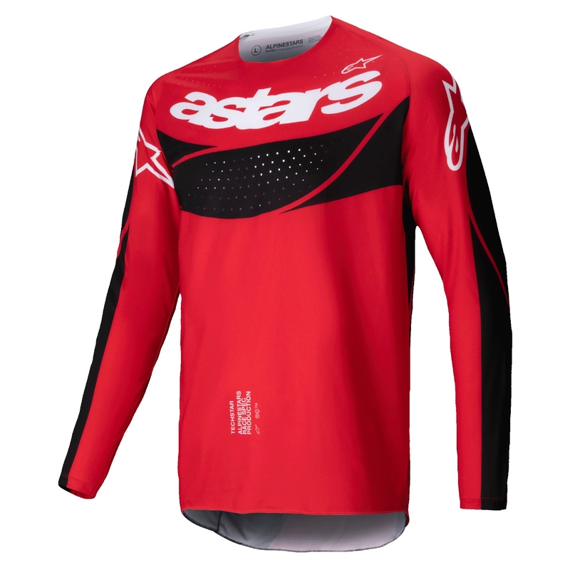 Maillot de motocross Alpinestars Techstar Dreem rouge et noir