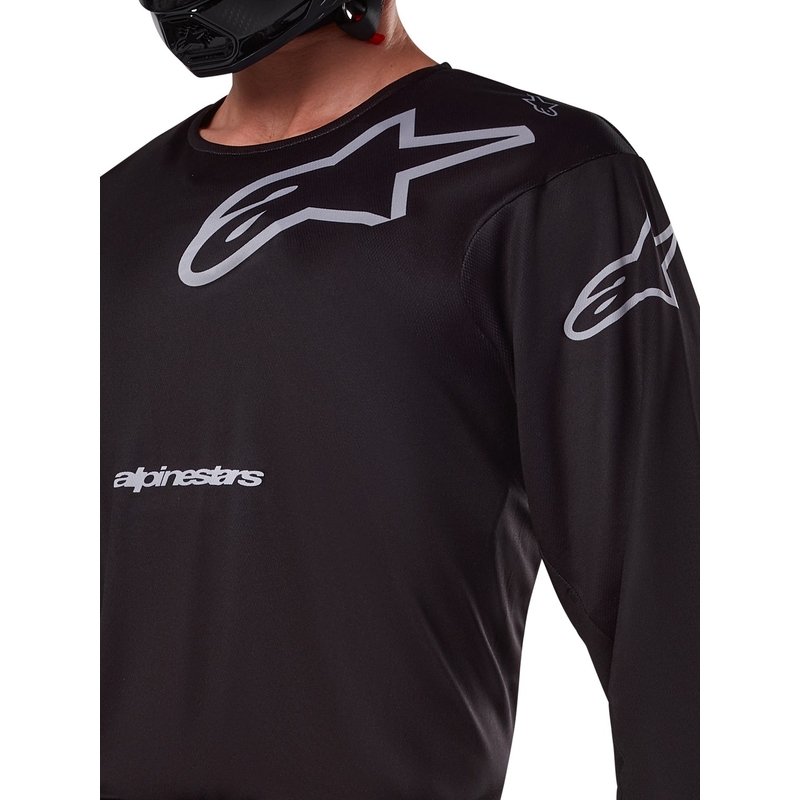 Maillot de motocross Alpinestars Racer Graphite noir et gris