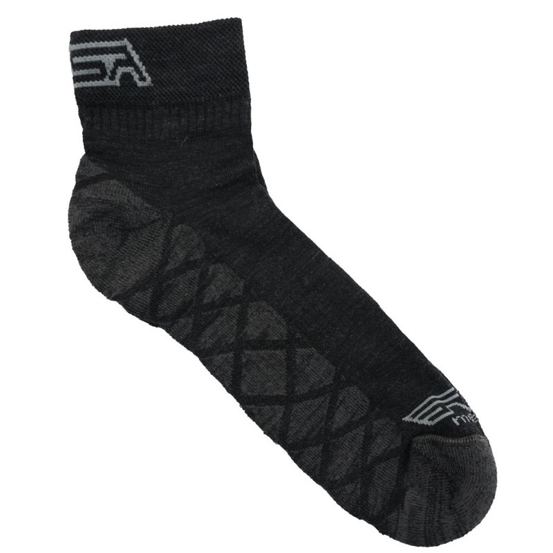 Chaussettes basses RSA Allride Merino gris foncé