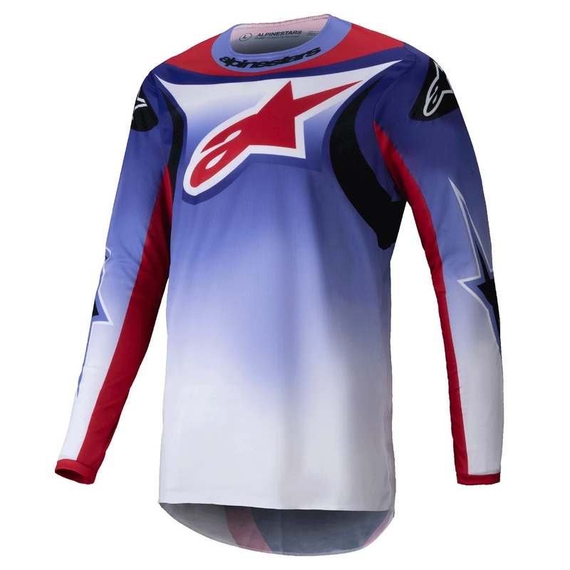 Maillot motocross Alpinestars Fluid Wurx fluo violet-rouge