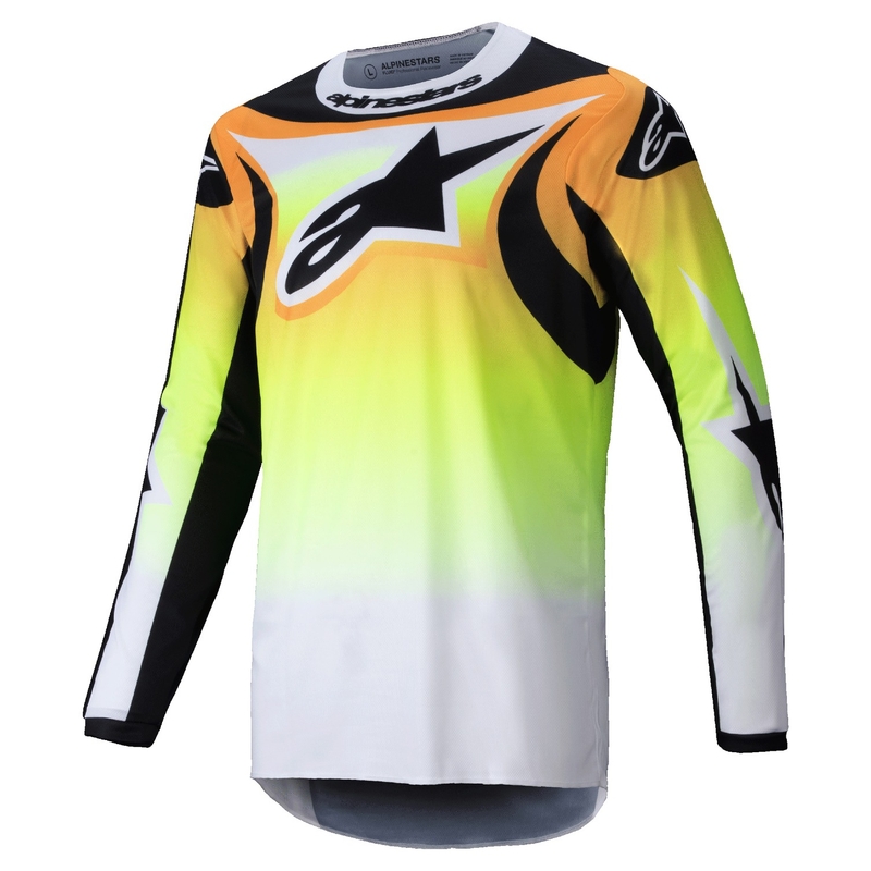 Alpinestars Fluid Wurx Motocross Jersey jaune et noir