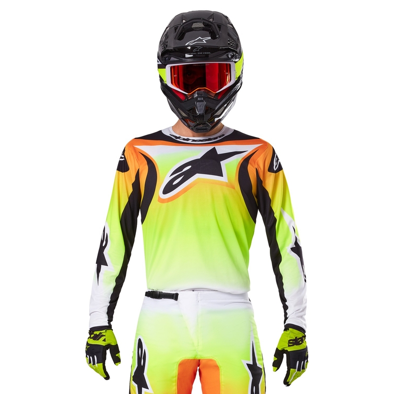 Alpinestars Fluid Wurx Motocross Jersey jaune et noir