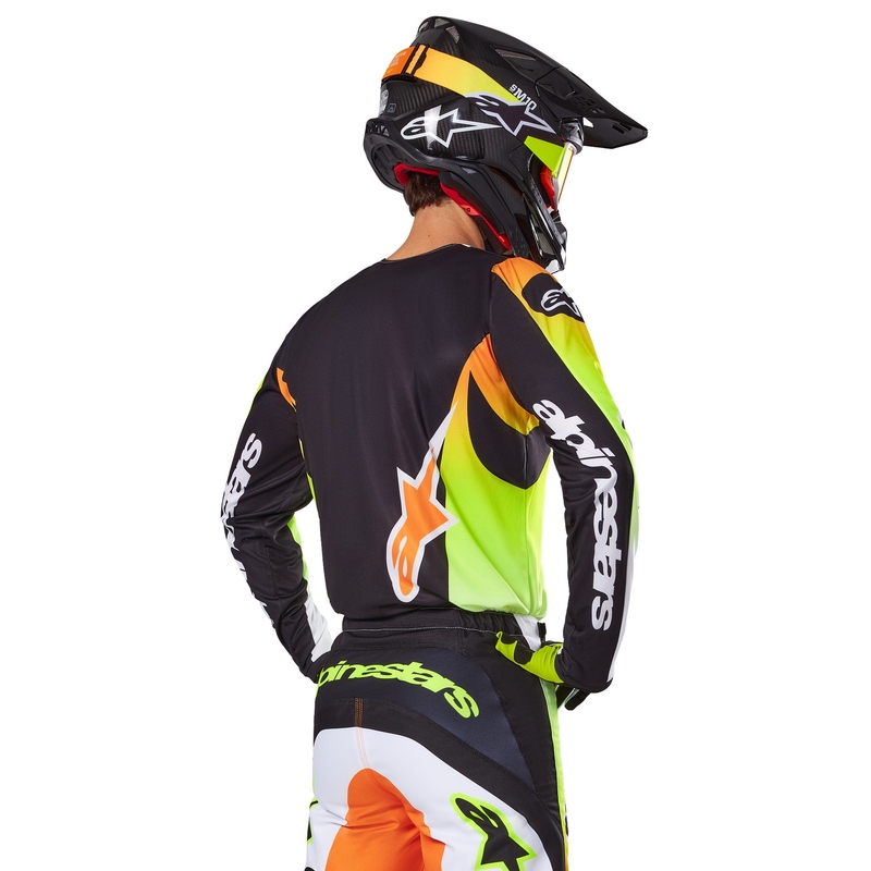 Alpinestars Fluid Wurx Motocross Jersey jaune et noir