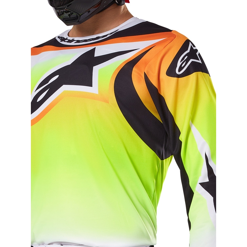 Alpinestars Fluid Wurx Motocross Jersey jaune et noir