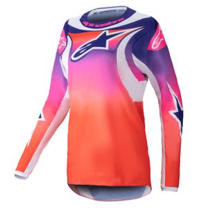 Maillot Motocross Femme Alpinestars Stella Fluid Wurx multicolore-blanc