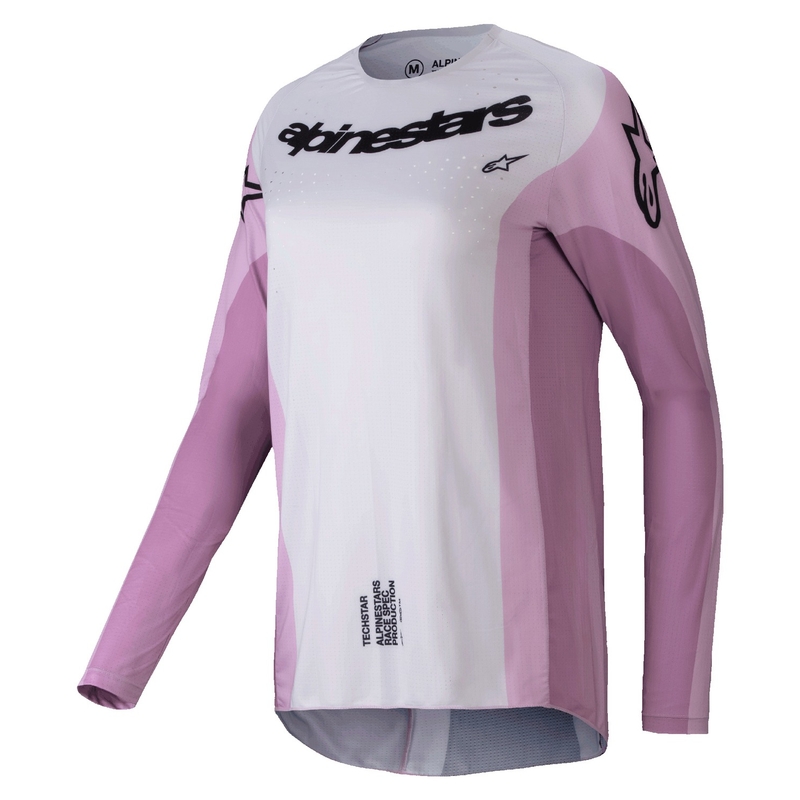 Maillot Motocross Femme Alpinestars Stella Techstar Melt Noir, Crème et Jaune