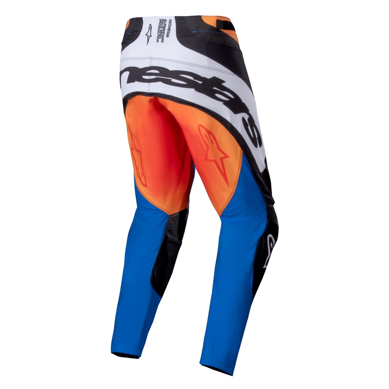 Alpinestars Techstar Melt Motocross Pants Orange and Blue